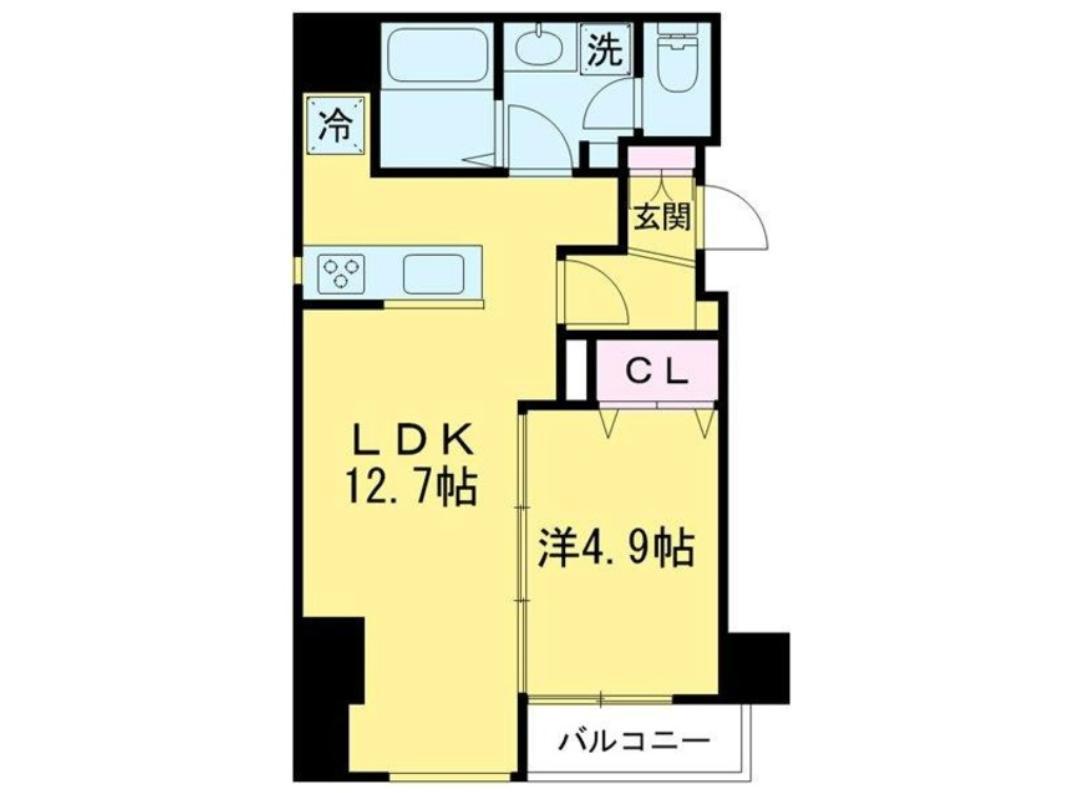 LUMIEC NEGISHI(1LDK/2階)の間取り写真