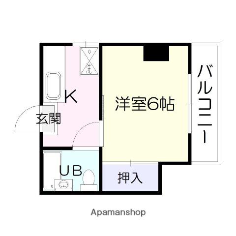 西田ATビル(1K/3階)の間取り写真