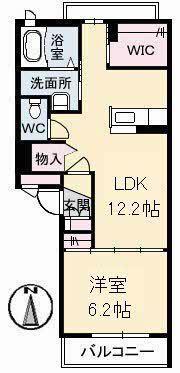 MIRABELL(1LDK/3階)の間取り写真