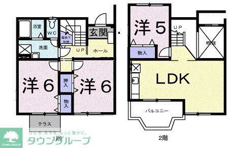 メゾンドタナカ(3LDK/1階)の間取り写真