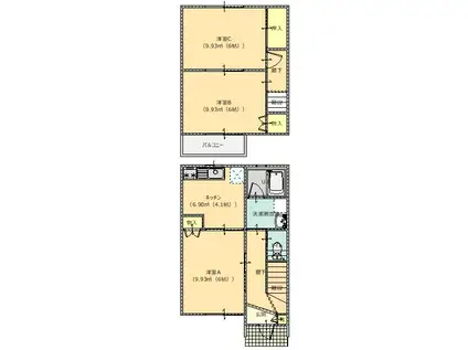 メゾンド・パーク(2LK/1階)の間取り写真