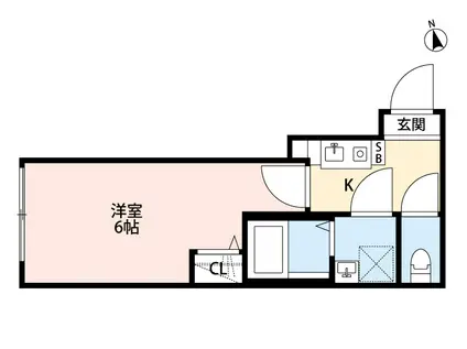 ディアネクストTOKIWADAI(1K/3階)の間取り写真
