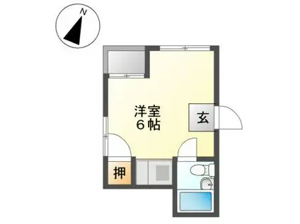 ヴィラカレッジ大曽根(ワンルーム/2階)の間取り写真