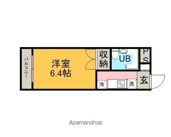 サンウォーム駅西(1K/2階)の間取り写真