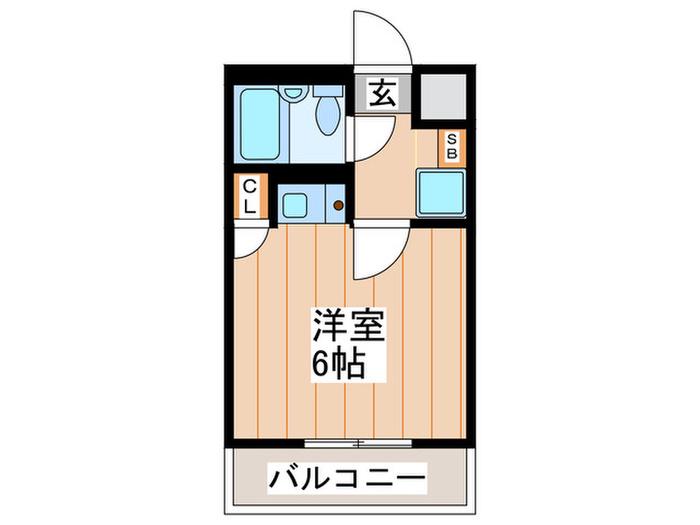 メゾンコーハツ(ワンルーム/1階)の間取り写真