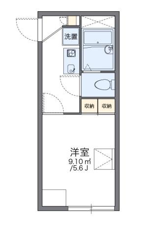 レオパレスマリーナ深江(1K/2階)の間取り写真