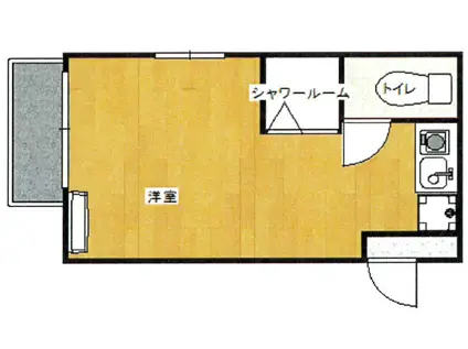 MKM江古田(ワンルーム/1階)の間取り写真