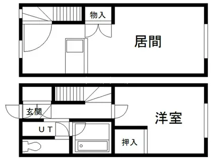 フルハウスリバティ5号棟(1LDK/1階)の間取り写真