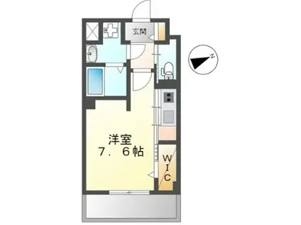 ティアレ 103(ワンルーム/1階)の間取り写真