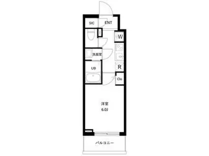 アーバンパーク南行徳レジデンス(1K/5階)の間取り写真