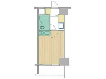 ダイアパレス・ステーションプラザお花茶屋(ワンルーム/1階)の間取り写真