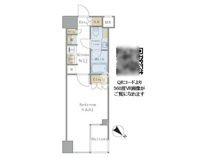 BRILLIA IST 千駄ヶ谷|ブリリアイスト千駄ヶ谷(1K/6階)の間取り写真