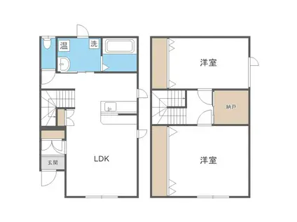 プレシャス2009(2SLDK/1階)の間取り写真