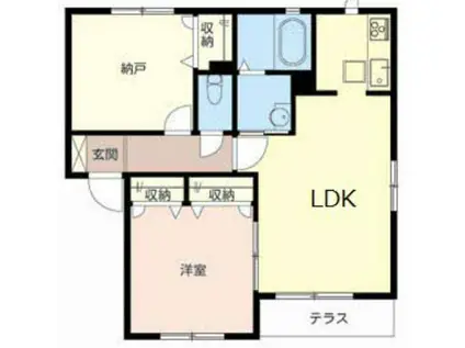 シャーメゾンたけとんぼ(1SLDK/1階)の間取り写真