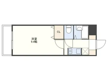 FORBIS佐大前(1K/2階)の間取り写真