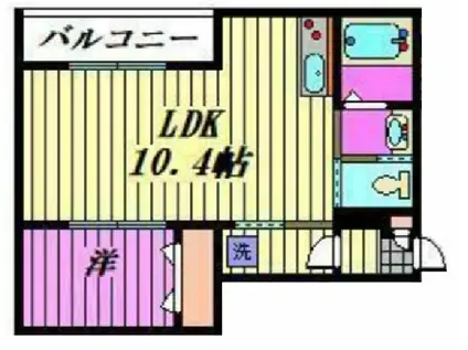 MARK DUO岩槻(1LDK/1階)の間取り写真