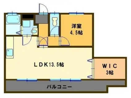 白子SOHOビル(1K/3階)の間取り写真