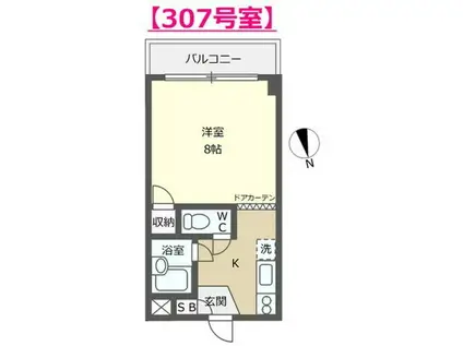 スペース88(1K/3階)の間取り写真