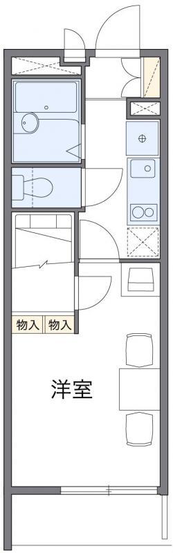 レオパレスアステック(1K/3階)の間取り写真