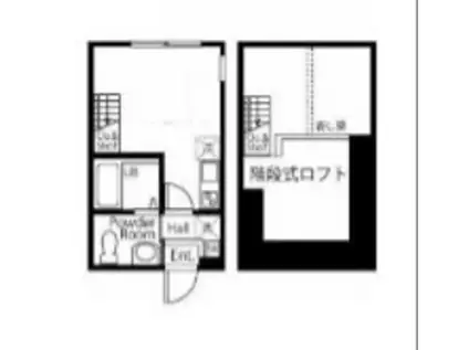 ハーミットクラブハウス日吉テラス(ワンルーム/2階)の間取り写真