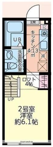 メゾンマグノリア(1K/1階)の間取り写真