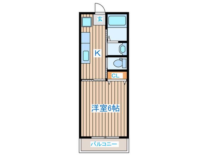 大沼ビル(1K/4階)の間取り写真