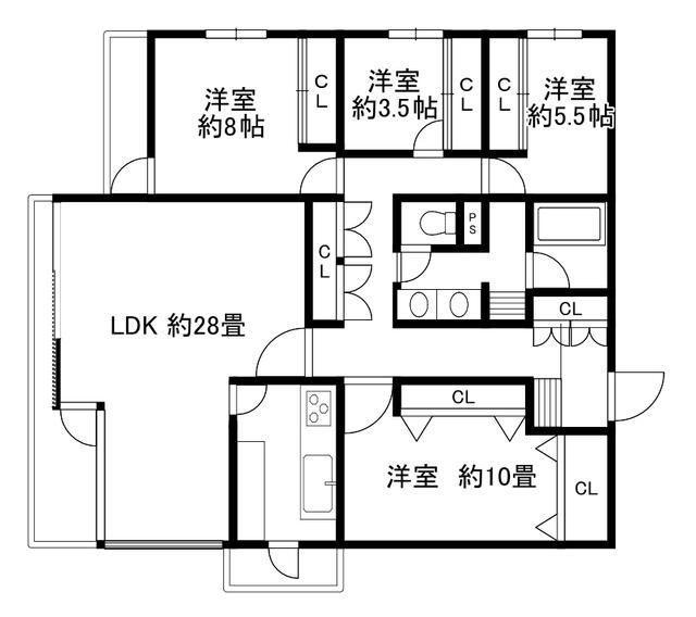 アーバンハウス(4LDK/2階)の間取り写真