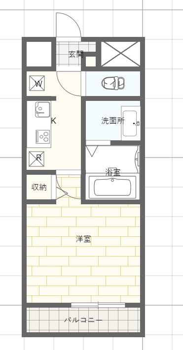 MISTRAL姫路駅前VI東駅前町(1K/5階)の間取り写真