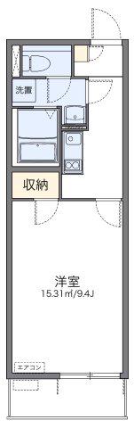 レオネクスト新城(1K/2階)の間取り写真