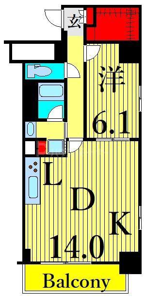 アンファンテーヌ(1LDK/1階)の間取り写真