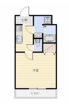 CHATEAU RAFFINE(1K/2階)の間取り写真