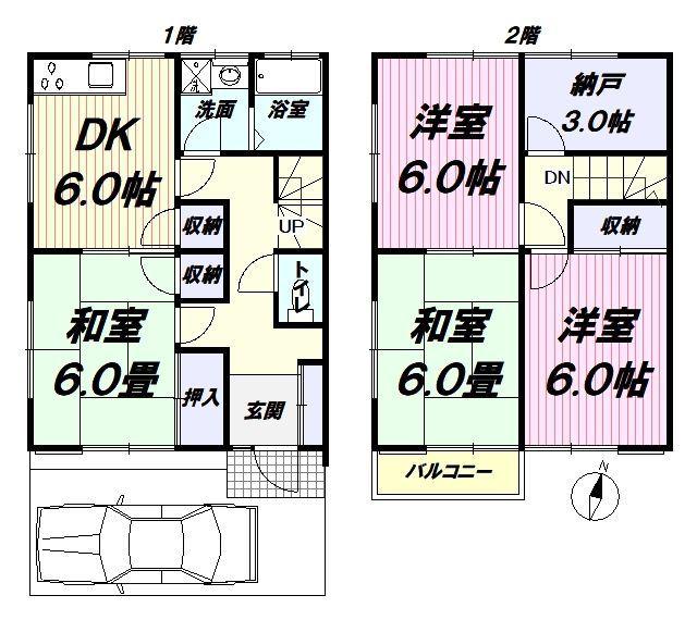 メープルハイムII(4SDK/1階)の間取り写真