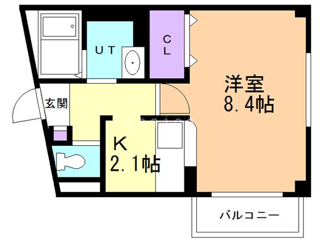 BETTER R10(1K/2階)の間取り写真