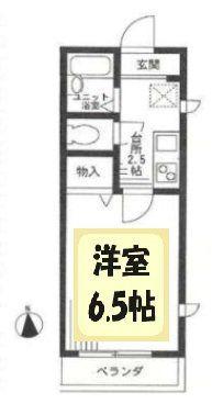 MEZONET KAZAMIDORI(1K/2階)の間取り写真