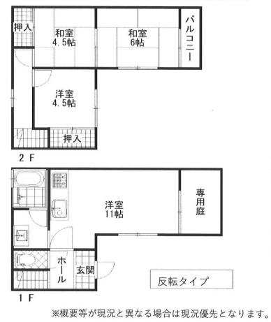 アシーネ加古川(3LDK/1階)の間取り写真