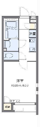 クレイノブァンテージIII(1K/2階)の間取り写真