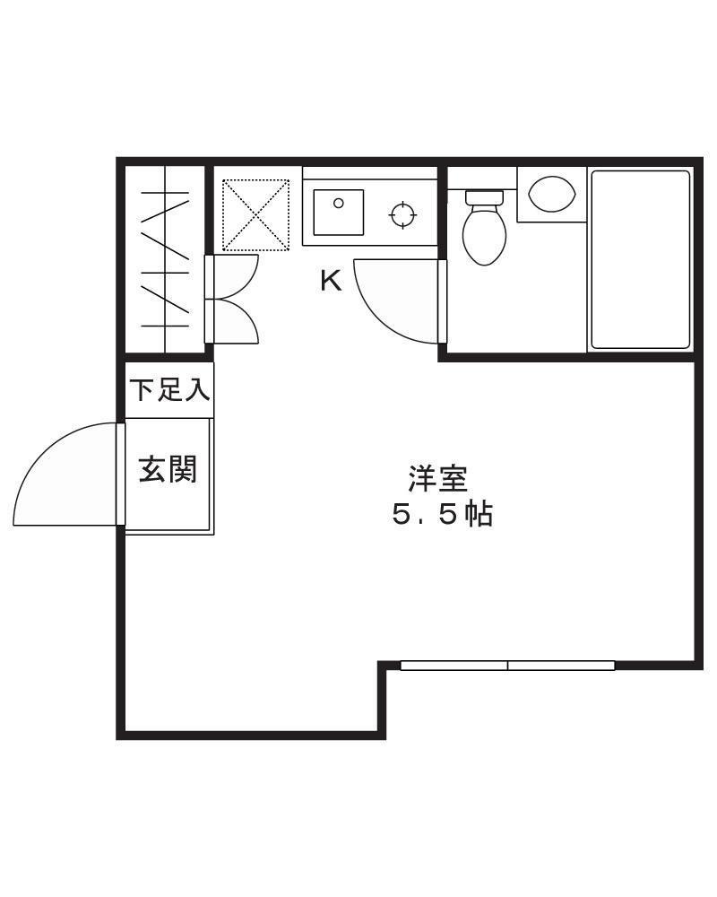 MAISON YONEDA(ワンルーム/3階)の間取り写真