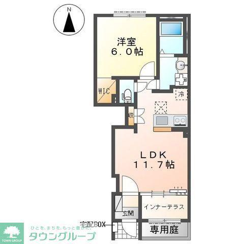 エテルナ(1LDK/1階)の間取り写真