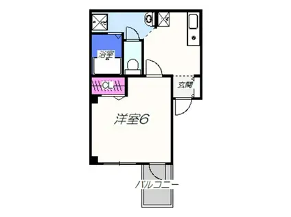 サンシャイン堺東(1K/3階)の間取り写真