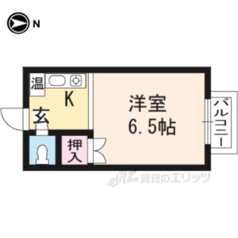 ヴィラ佐藤(1K/2階)の間取り写真