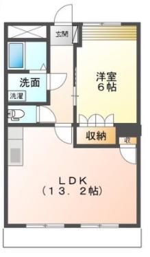 プロニティハイム(1LDK/1階)の間取り写真