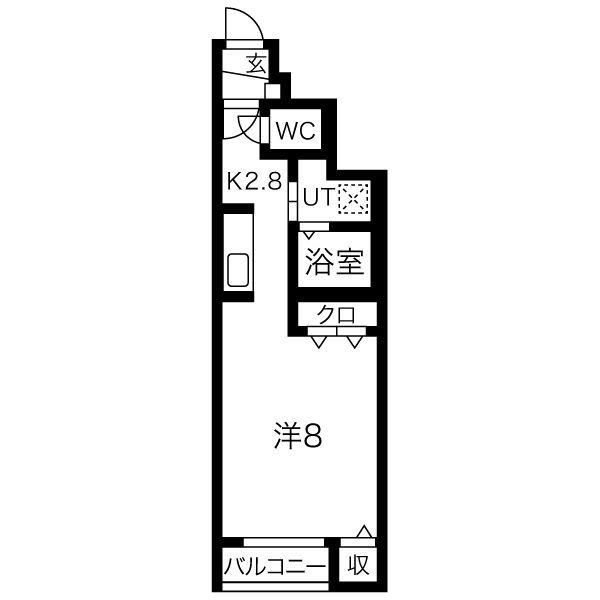 AVANCE(1K/1階)の間取り写真