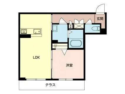 シャーメゾン彩花(1LDK/1階)の間取り写真