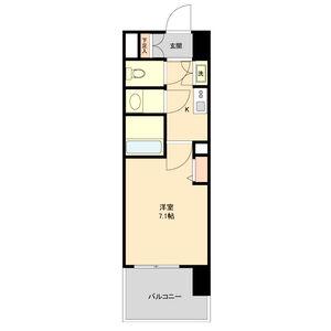 LA DOUCEUR山王(1K/9階)の間取り写真