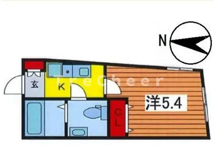 池袋本町RC計画(1K/1階)の間取り写真