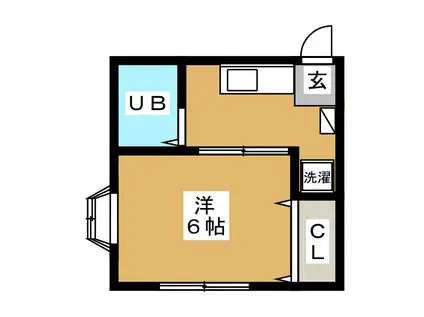 K2レジデンス(1K/1階)の間取り写真
