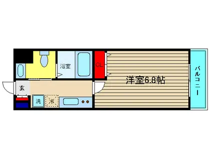 FDS フィオーレ(1K/6階)の間取り写真