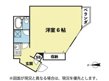 クリオール明大前(ワンルーム/2階)の間取り写真