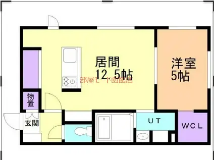 NORFINO ROUGE(1LDK/2階)の間取り写真