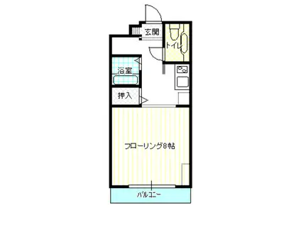 アバンサール弐番館(ワンルーム/3階)の間取り写真